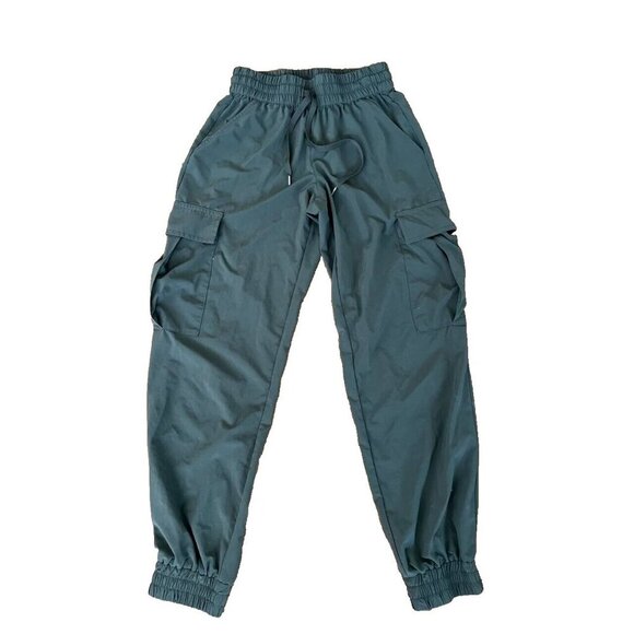 Aritzia Tna Cargo Pocket Drawstring Joggers Malone Pants Green XS A000531 - Picture 1 of 5